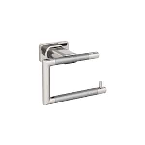 Esquire 5-7/8 in. (149 mm) L Single Post Toilet Paper Holder in Polished Nickel/Stainless Steel