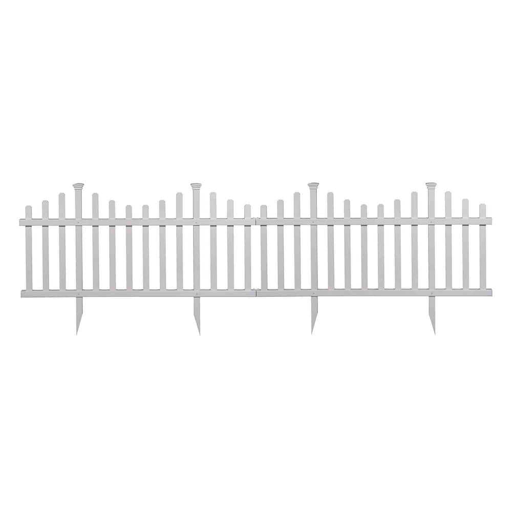 30 in. Vinyl Garden Fence