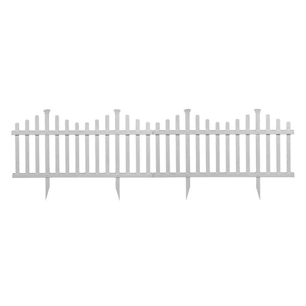 Unbranded 30 in. Vinyl Garden Fence