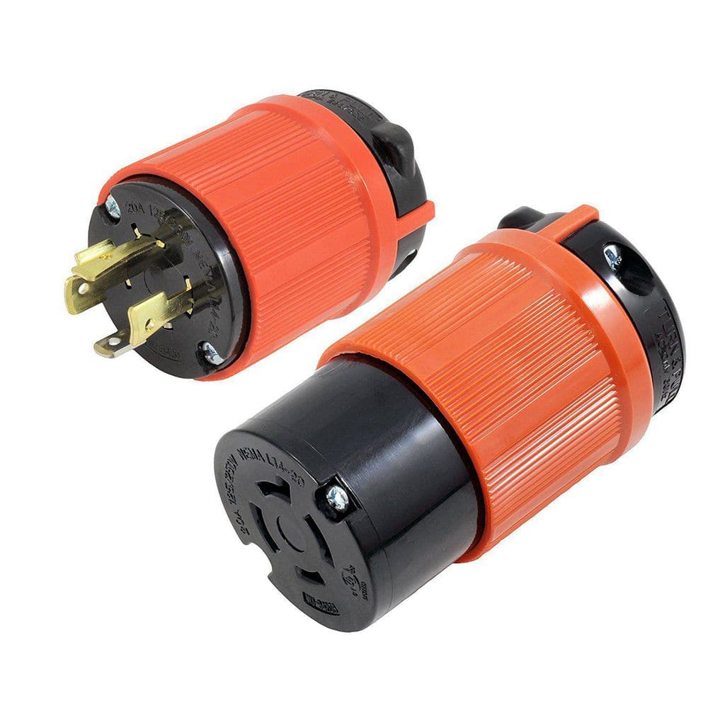 NEMA L14-20 20A 125/250V 4-Prong Plug and Female Connector with UL C-UL price history on PriceWatchPro