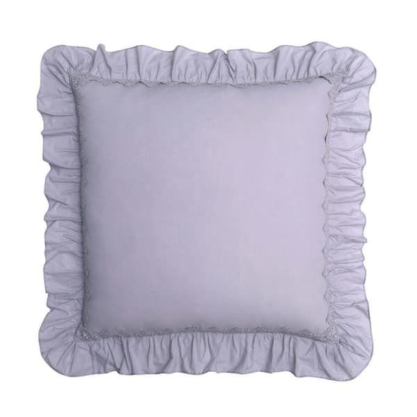 Cottage Classics Voile Lavender Euro Pillow Cover