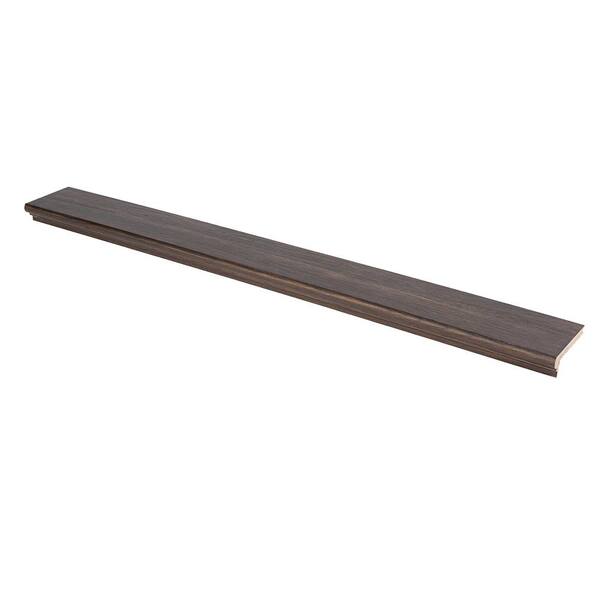 Stairtek 0.75 in. x 5.25 in. x 48 in. Prefinished Timber Wolf Hickory Wood Retread Stair Nosing