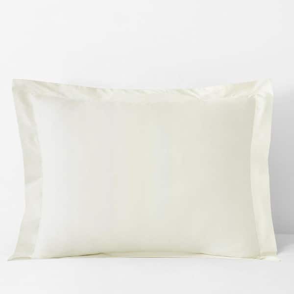 Company Cotton Cream Cotton Percale Standard Sham