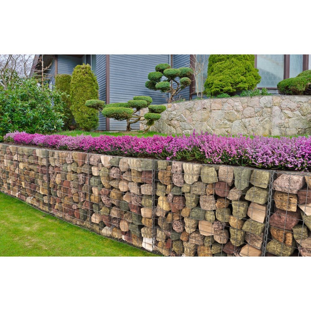 Heavy-Duty Galvanized Steel Garden Gabion Basket Set