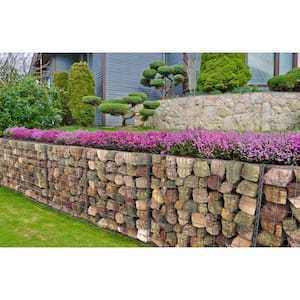 36 in. L x 36 in. W x 36 in. H Gabion Stone Basket Galvanized Steel Garden Fence