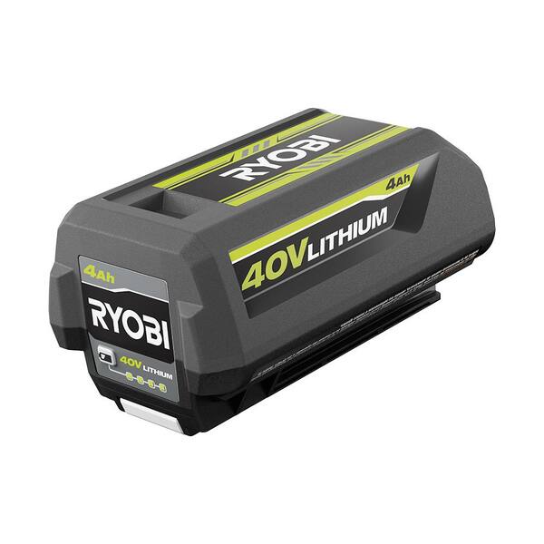 Jet Kostumer Modtagelig for RYOBI 40V Lithium-Ion 4.0 Ah Battery and Rapid Charger OP40404-06 - The Home  Depot
