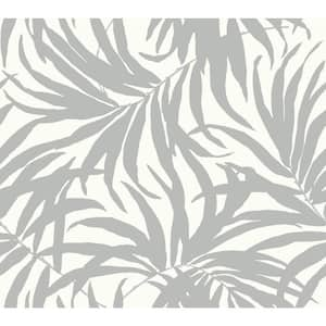 Metallic Bali Leaves Peel and Stick Wallpaper 45 sq ft