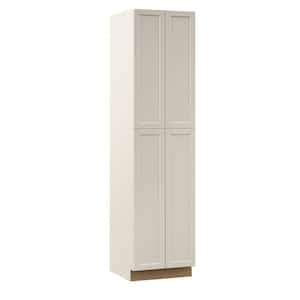 Designer Series Melvern 24 in. W 24 in. D 96 in. H Assembled Shaker Pantry Kitchen Cabinet in Cloud