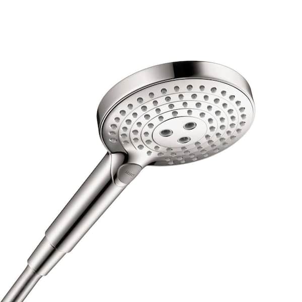 Hansgrohe Raindance Select S120 3-Spray Patterns 4.875 in. Wall Mount Handheld Shower Head in Chrome