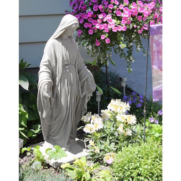 Granite Color High Density Resin Virgin Mary Statue