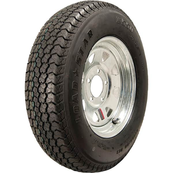 LOADSTAR ST175/80D-13 K550 BIAS 1360 lb. Load Capacity Galvanized 13 in. Bias Tire and Wheel Assembly