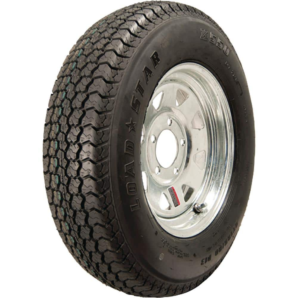 LOADSTAR ST205/75D-14 K550 BIAS 1760 lb. Load Capacity Galvanized 14 in. Bias Tire and Wheel Assembly