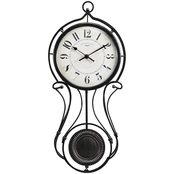 Unbranded Black Rustic Pendulum Wall Clock