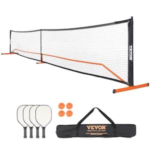 Pickleball Net Set 22 ft. Pickleball System with Carrying Bag and Balls and Paddles Weather Resistant Strong PE Net