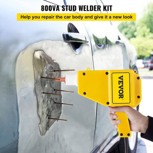 VEVOR Stud Welder Dent Repair Kit 800 VA Spot Stud Gun Dent Puller Kit  110-Volt for Auto Body Repairing BJXFJ4550QXLSXFJ1V1 - The Home Depot