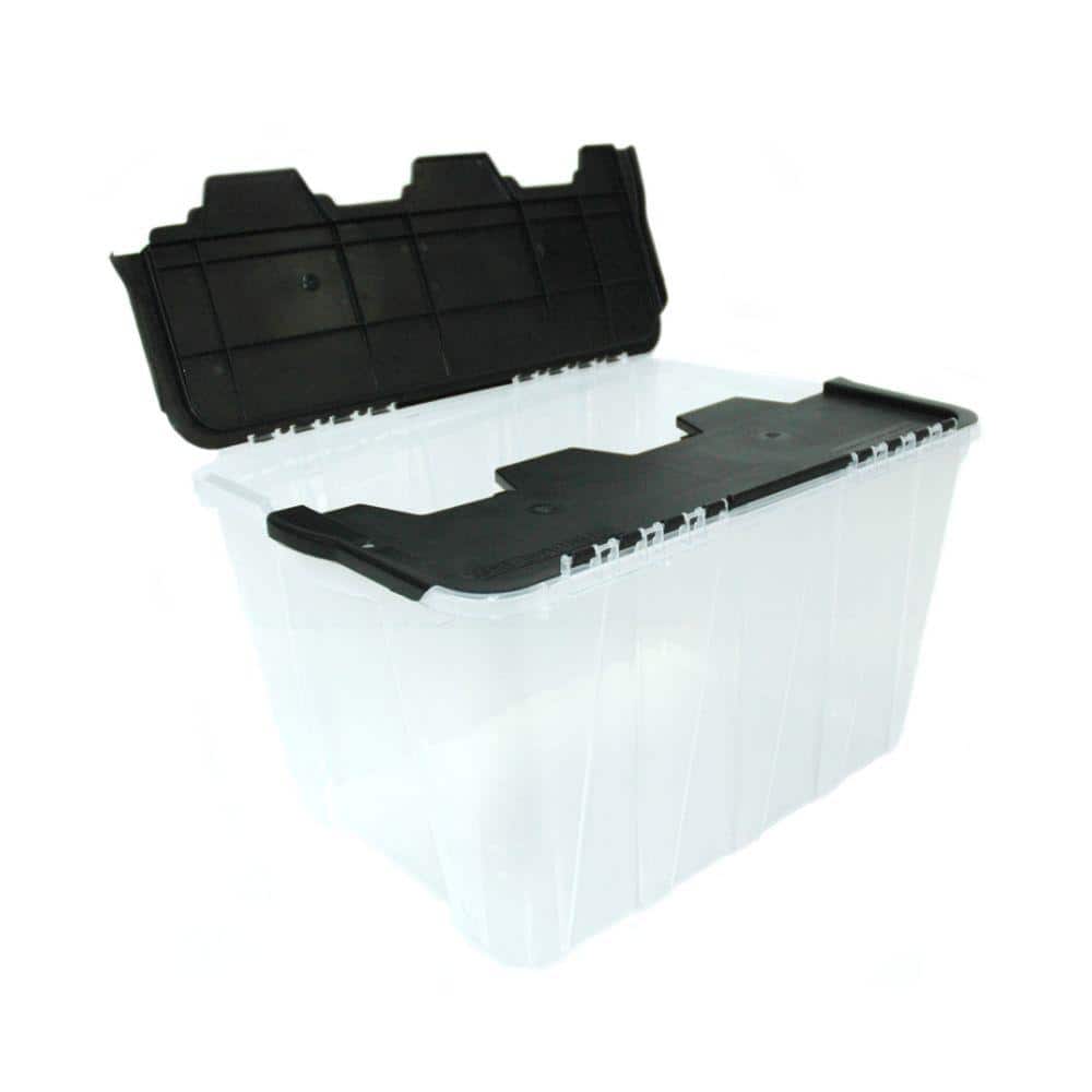 Collapsible 12 Gal Storage Bin Solution Organizer Container Box Fordable Black 