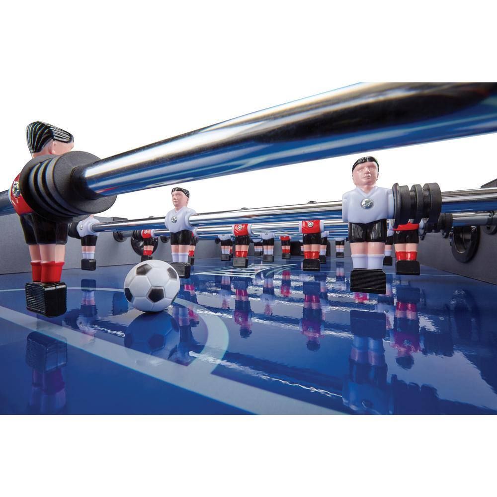 Rebel 54" Gray and Black Foosball Table with Quick Snap Rods
