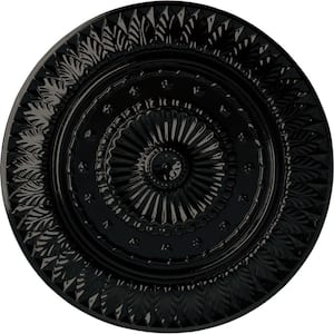 26-5/8 in. x 2-1/4 in. Christopher Urethane Ceiling Medallion, Black Pearl