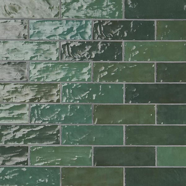 Ivy Hill Tile Kingston Green 3 in. x 8 in. Glazed Ceramic Wall Tile (5.38 sq. ft./case)