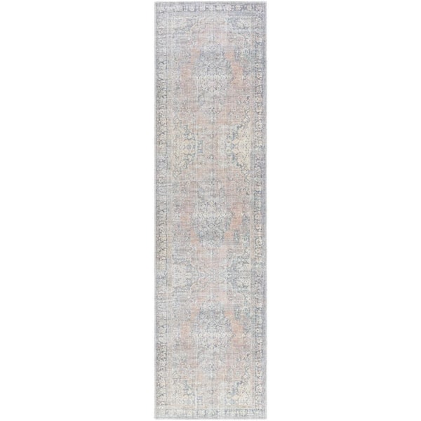 Livabliss Becki Owens Darling Medium Gray Traditional Machine-Washable 3 ft. x 10 ft. Indoor Area Rug