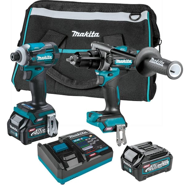 40V Max Cordless XGT Brushless 2-Pc. Combo Kit 2.5Ah with IMPACT XPS Alloy Steel Impact Rated Drill Bit Set(60-Piece)