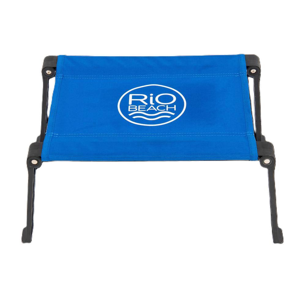 Blue Ultra Compact Fabric Folding Camping Table
