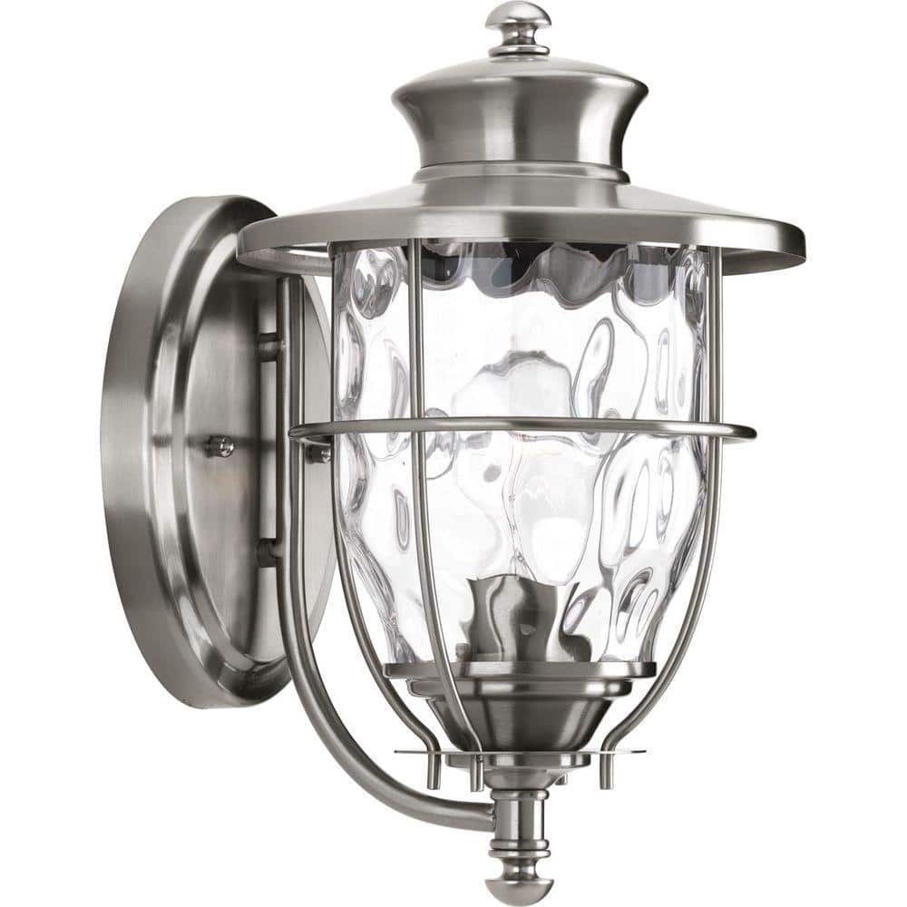 Progress Lighting Beacon Collection 1-Light Stainless Steel 12.9 in. Outdoor  Wall Lantern Sconce P6026-135DI - The Home Depot, image size:1000x1000