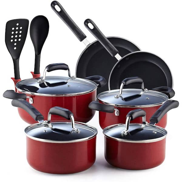  Cook N Home Kitchen Cookware Sets, 12-Piece Basic