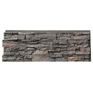 Country Ledgestone 43.5 in x 15.5 in. Faux Stone Siding Panel in Appalachian Gray (4-Pack)