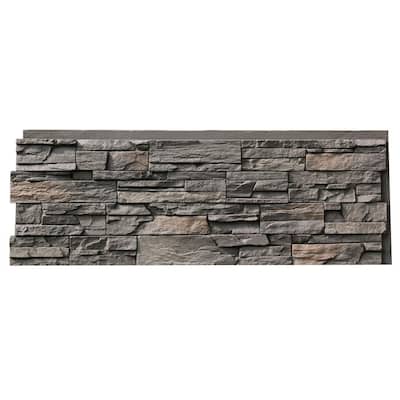 Gray Panels Stone Veneer Siding The Home Depot - Interior Faux Stone Wall Panels 4×8