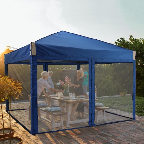 Aoodor 12 ft. x 12 ft. Pop Up Canopy Tent with Removable
