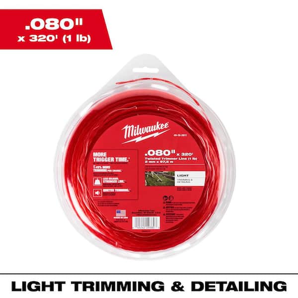 Milwaukee 0.080 in. x 320 ft. Trimmer Line