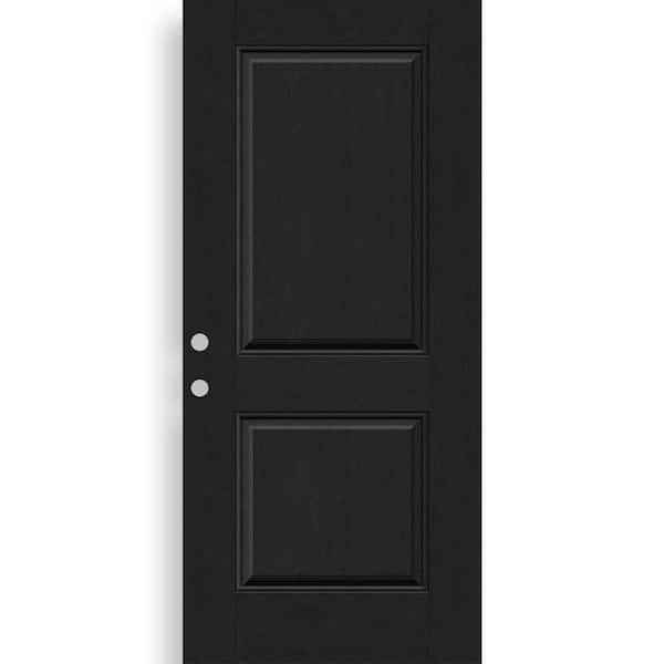Regency 36 in. x 80 in. Right-Handed 2P Squaretop Onyx Stain Fiberglass Front Door Slab