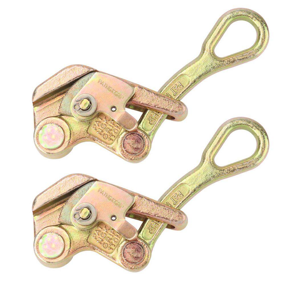 Heavy Duty Wire Rope Tightener Grip Tool Carbon Steel Parallel Jaw Safe Clamp 2-Pack for Construction Industry price history on PriceWatchPro