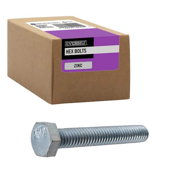 Everbilt 5/16 in.-18 tpi x 2 in. Zinc-Plated Hex Bolt