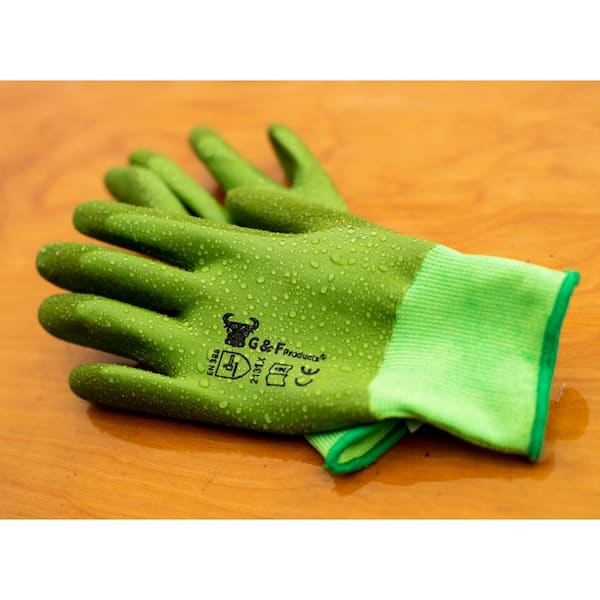 Deluxe Fashionable Firm Grip Garden Gloves With Foam Palm Padding