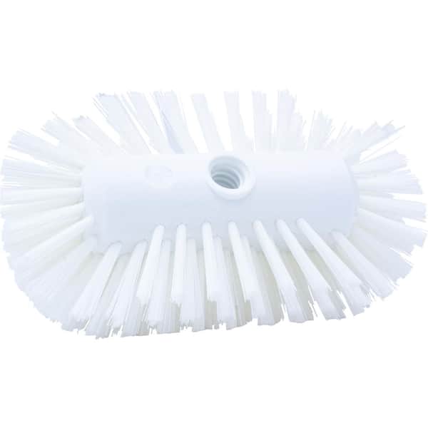 10pcs/set Plastic Crevice Cleaning Brush, Minimalist White
