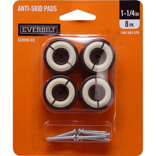 Scotch Anti-Skid 24-Pack 1 In Brown Plastic Gripper Pads in the Chair Leg  Tips & Furniture Glides department at