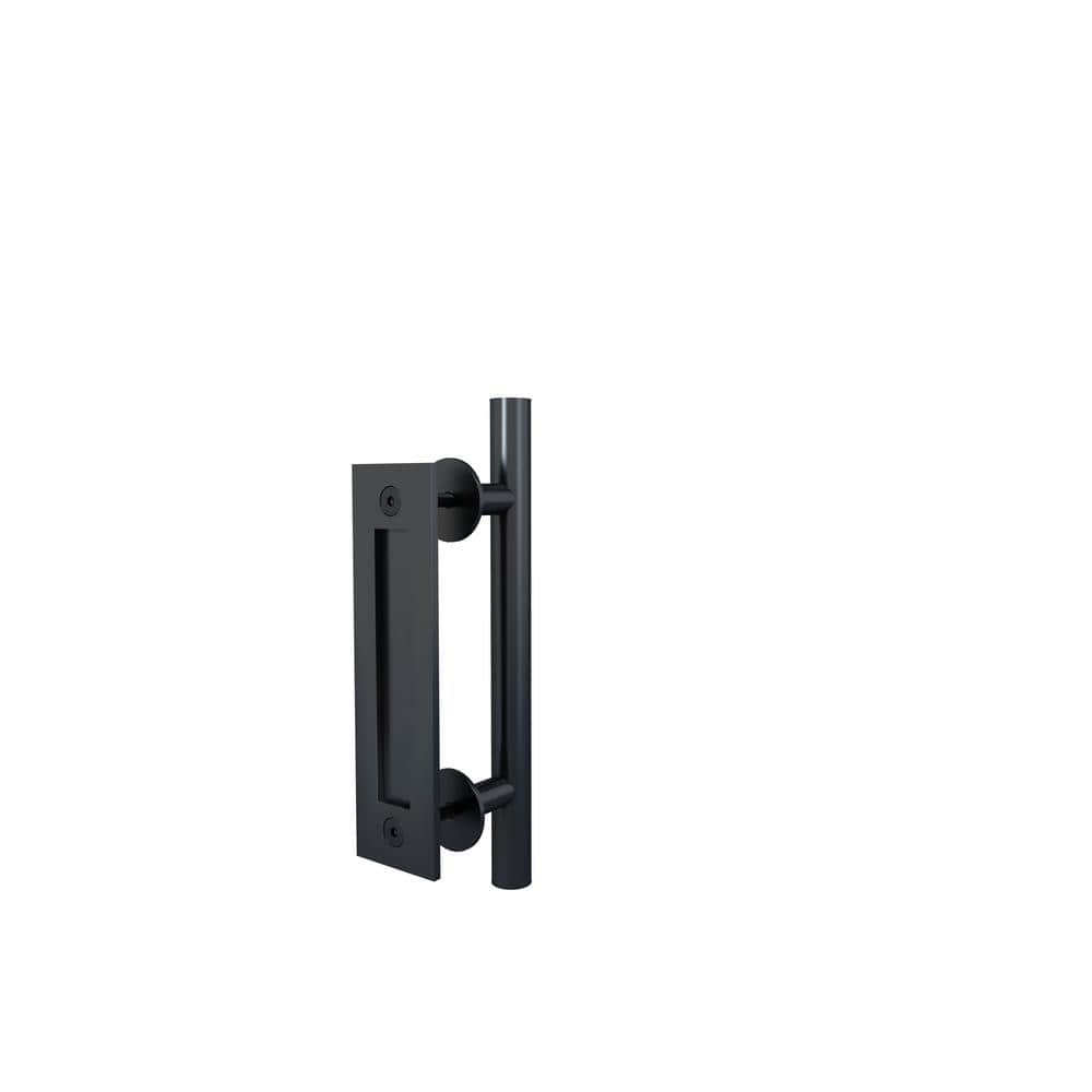 Alperton Matte Black Solid Steel Barn Door Handle