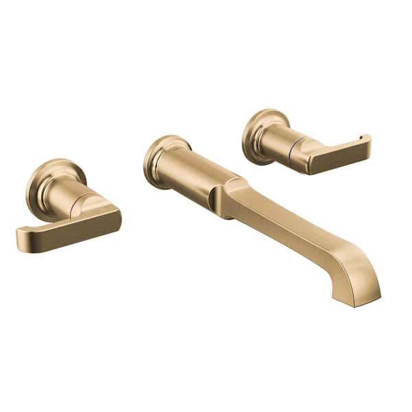 Delta Tetra Gold 2-Handle Wall-Mount Roman Tub Faucet Trim Kit in