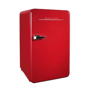 17.5 in. 3.2 cu. ft. Retro Mini Refrigerator in Red, without Freezer