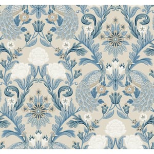 60.75 sq. ft. Plume Dynasty Unpasted Wallpaper