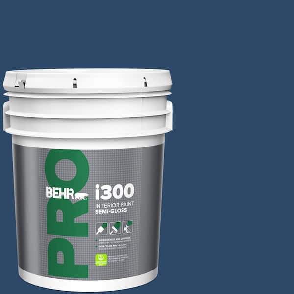 BEHR PRO 5 gal. #PPF-57 Lake View Semi-Gloss Interior Paint