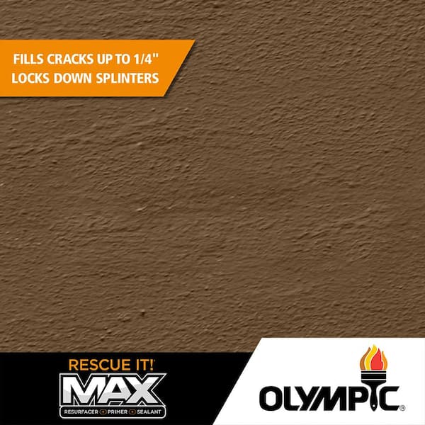 Rescue It 5 gal. SC-1077 Smoky Suede Solid Exterior Deck Resurfacer and Primer with Sealer