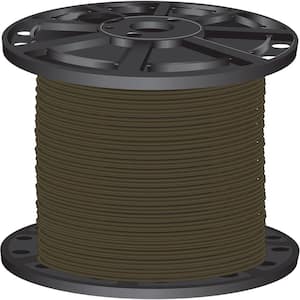 2,500 ft. 10 Brown Solid CU THHN Wire