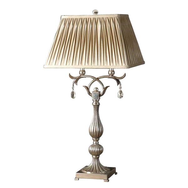 Global Direct 37 in. Silver Table Lamp