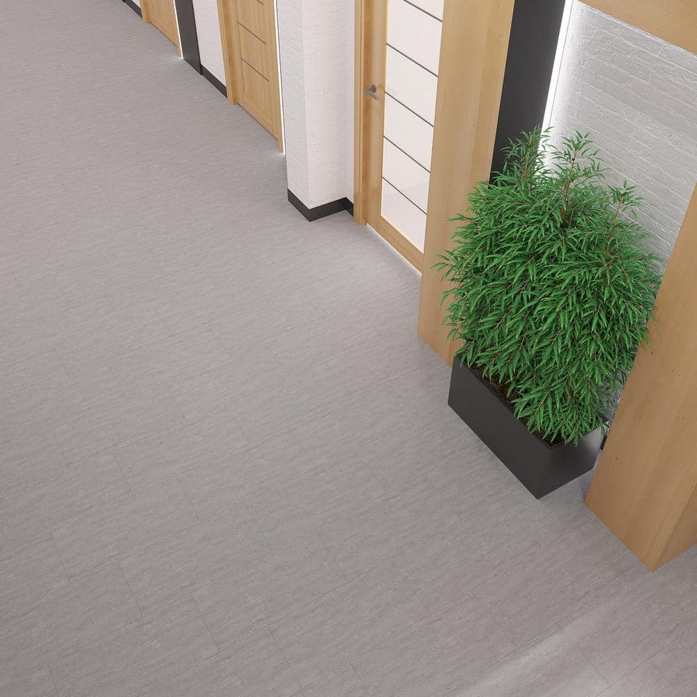 Glacier Gray 12" x 24" Glue Down Luxury Vinyl Tile