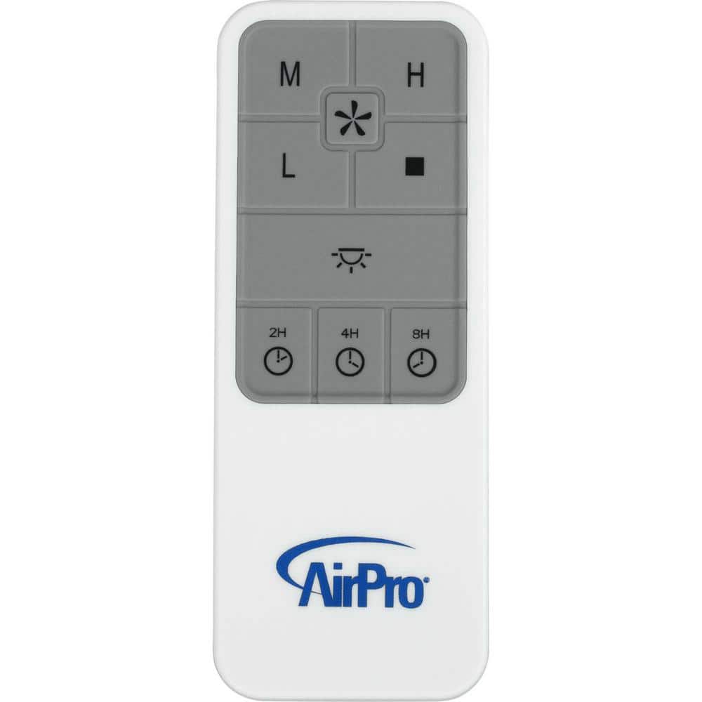 White Universal Ceiling Fan and Light Remote Control with Timer