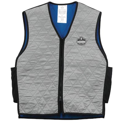 Chill-Its 6665 Large Gray Evaporative Cooling Vest
