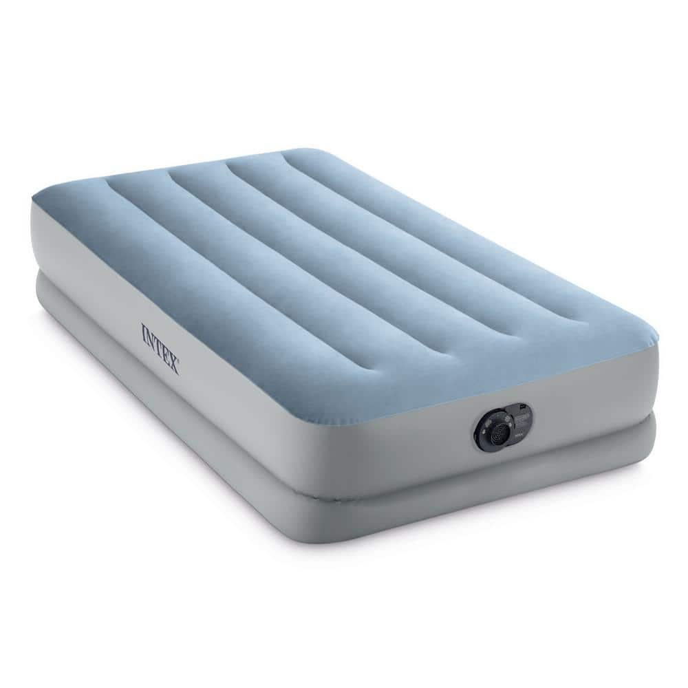 Intex Dura Beam Plus Mid-Rise Comfort 14 in. Twin Air Mattress with ...